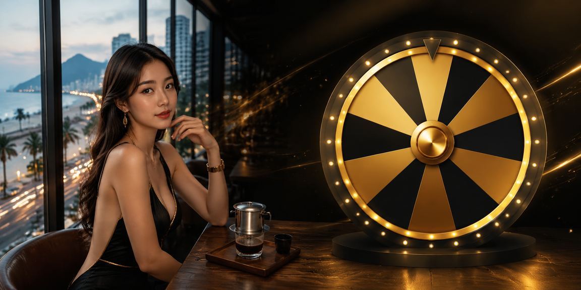 Người dùng Đà Nẵng tham gia vòng quay may mắn và chương trình bốc thăm trúng thưởng tại quán cà phê