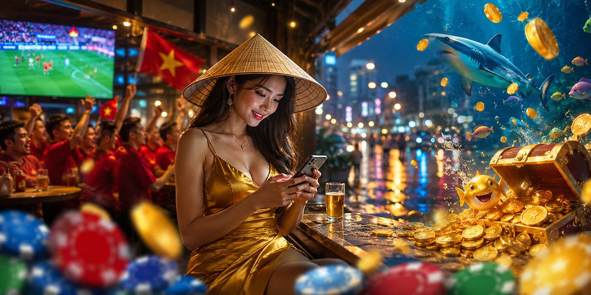 Người chơi tại TP. Hồ Chí Minh trải nghiệm casino trực tuyến trên điện thoại với nón lá truyền thống