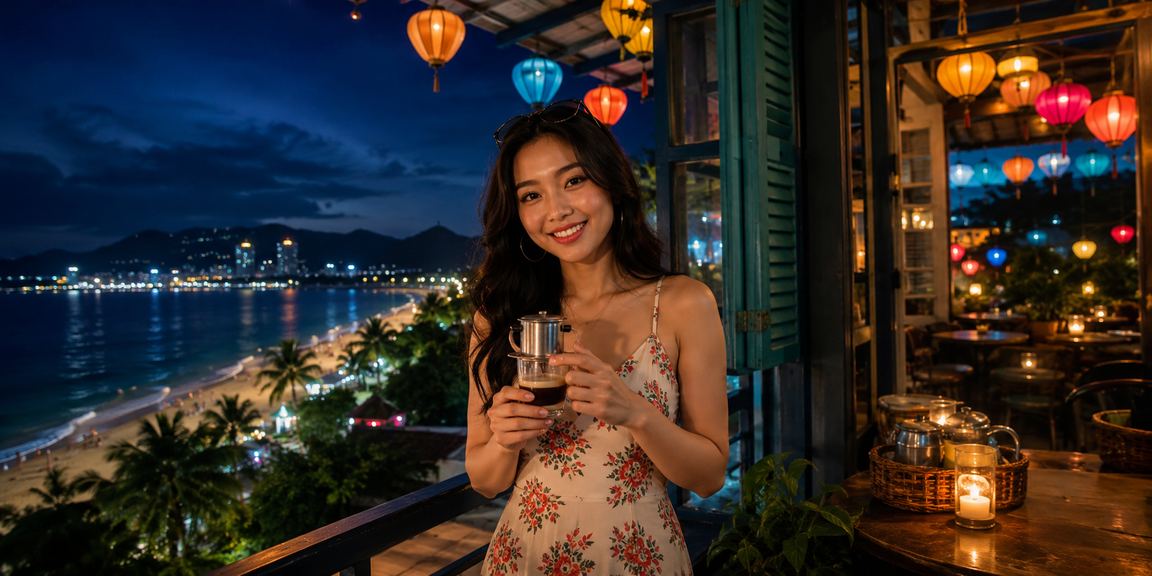 Người dùng tại Nha Trang thưởng thức cà phê và xem kết quả Sports Betting trên điện thoại 921